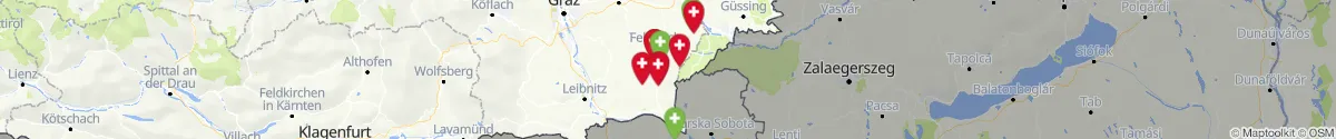 Map view for Pharmacies emergency services nearby Kapfenstein (Südoststeiermark, Steiermark)